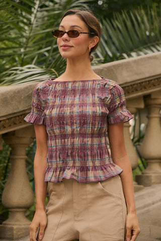 Remera Triana Tusor - Malbec