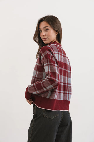 Cardigan GLASGOW Bordo