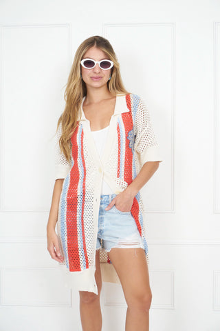 Cardigan Ipanema Coral