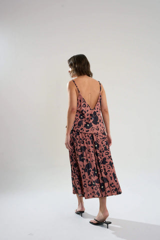 Falda Luis Monkey Print Moca