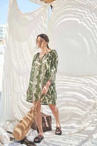 VESTIDO MEGHAN - SNAKE VERDE