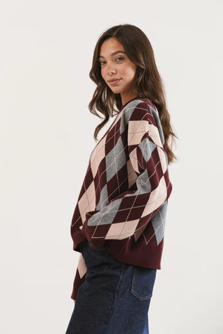 Sweater ELLIOT bordó