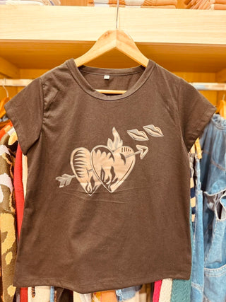 Remera Heart & lips