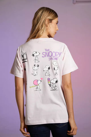 REMERA SNOOPY ROSA