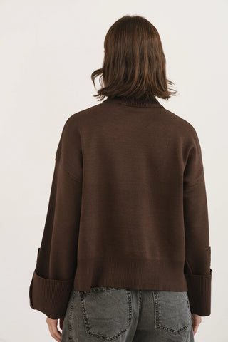 Poleron CHARLOTEE Marron