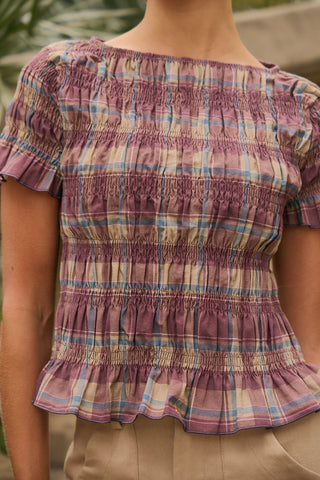 Remera Triana Tusor - Malbec
