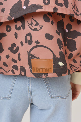 Chaqueta Frida Monkey Print Moca