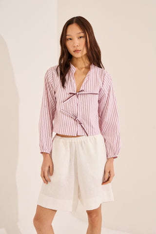 Blusa Venecia Rayado Rosa