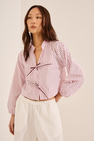 Blusa Venecia Rayado Rosa