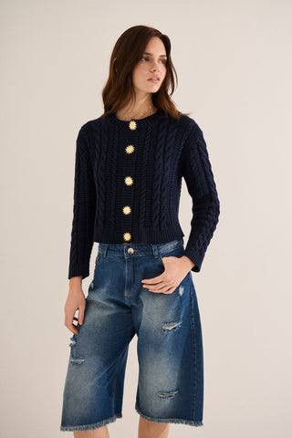 Cardigan Verona Azul Marino