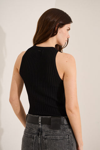 Top Aqua Negro
