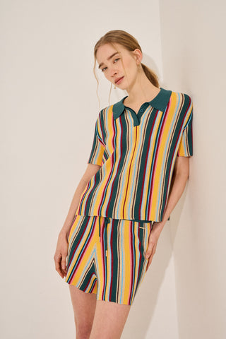Top Brisa Multicolor Verde