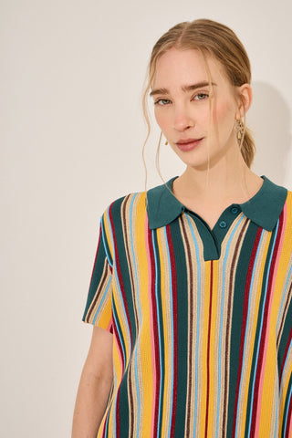 Top Brisa Multicolor Verde
