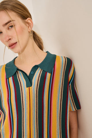 Top Brisa Multicolor Verde