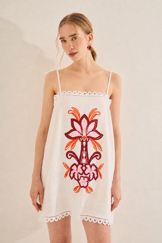 Vestido Arraial off white