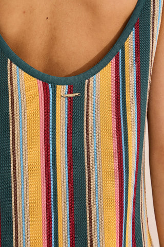 Vestido Brisa Multicolor Verde