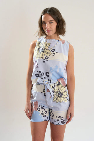 Top Coco Amorcito Corazón Celeste