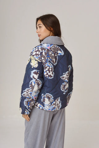 Campera Aviñon Chicharrita Blue/Pitón Tostado