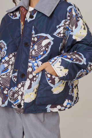 Campera Aviñon Chicharrita Blue/Pitón Tostado