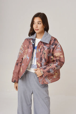 Campera Aviñon Chicharrita Blue/Pitón Tostado