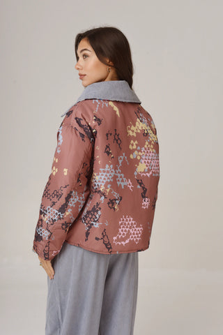 Campera Aviñon Chicharrita Blue/Pitón Tostado