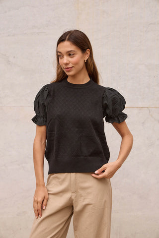 Remera SOL - Negro