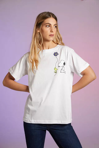 REMERA SNOOPY BLANCO