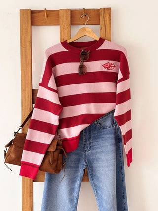 Sweater Rayado LOVE MY LIPS