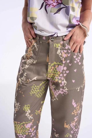 Pantalón Dora Pitón Oliva