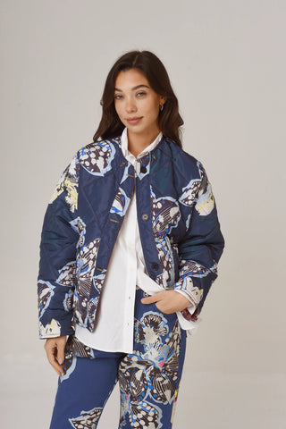 Campera Aviñon Chicharrita Blue/Pitón Tostado