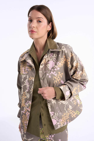 Chaqueta Dora Pitón Oliva