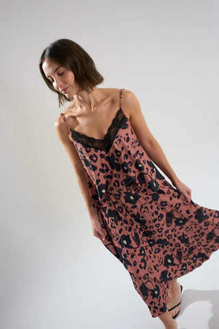 Top Luis Monkey Print Moca