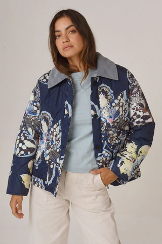 Campera Aviñon Chicharrita Blue/Pitón Tostado