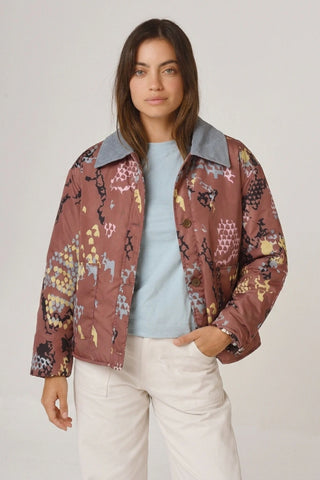 Campera Aviñon Chicharrita Blue/Pitón Tostado