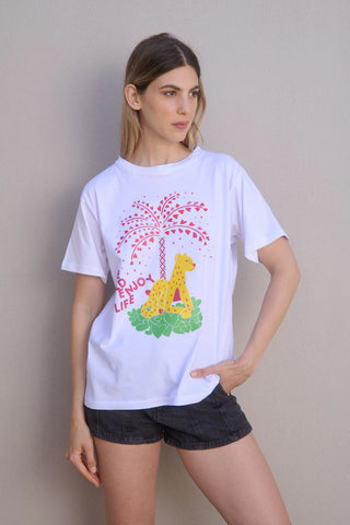 REMERA WILD- BLANCO