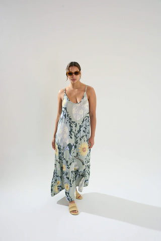 Vestido Frida Otomi Eucalipto