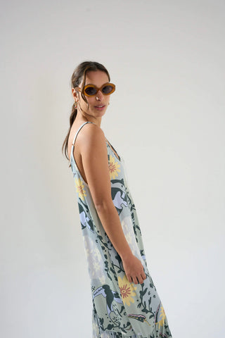 Vestido Frida Otomi Eucalipto