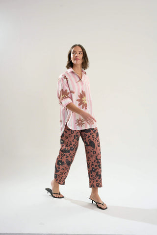 Pantalón Frida Monkey Print Moca