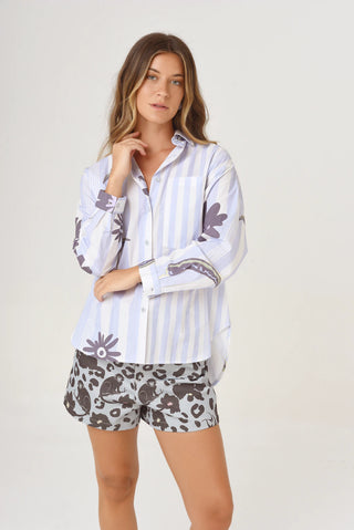 Camisa Carmen Chily Celeste