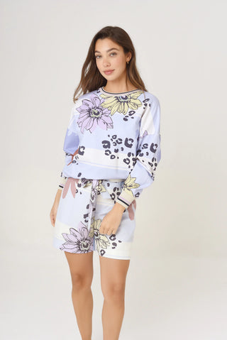 Short Coco Amorcito Corazón Celeste