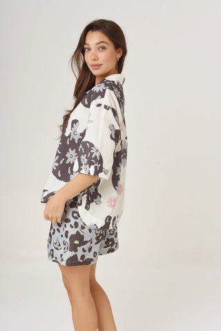 Camisa Riviera Love Plomo