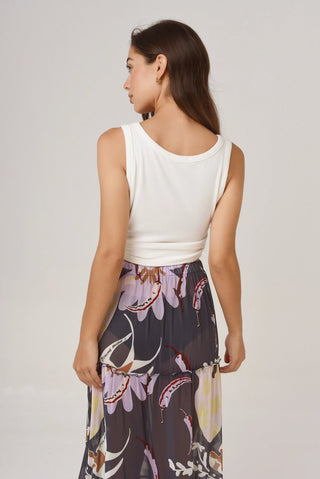 Falda Carmen Mucho Mucho Tostado