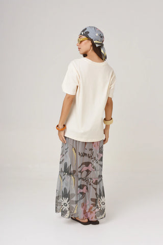 Falda Carmen Mucho Mucho Eucalipto