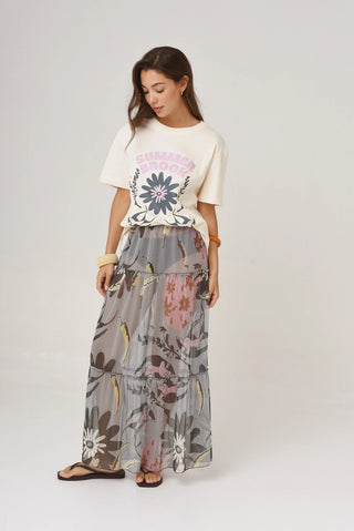 Falda Carmen Mucho Mucho Eucalipto