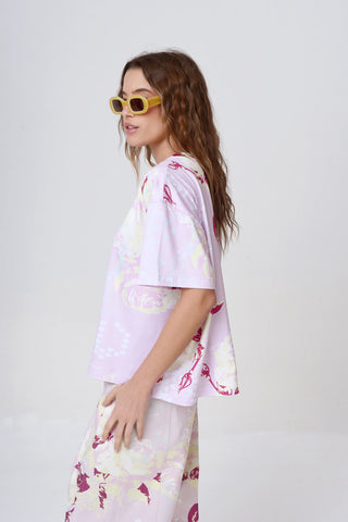 Remera Amapola Pitón Pink