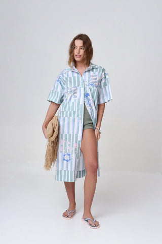 Camisero Libertad Líneas Green