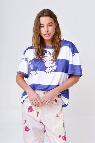 Remera Amapola Flor Blue