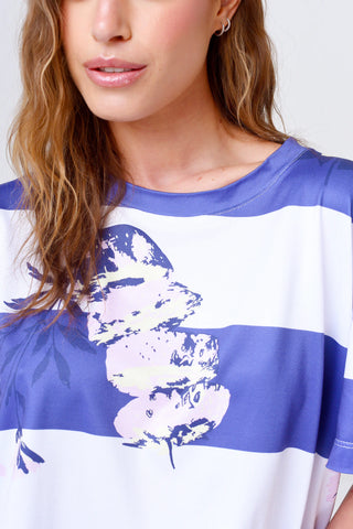 Remera Amapola Flor Blue