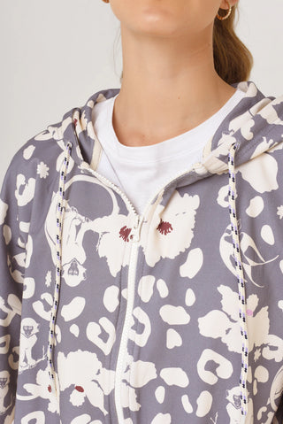 Campera Tijuana Monkey Print Grey