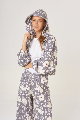 Campera Tijuana Monkey Print Grey